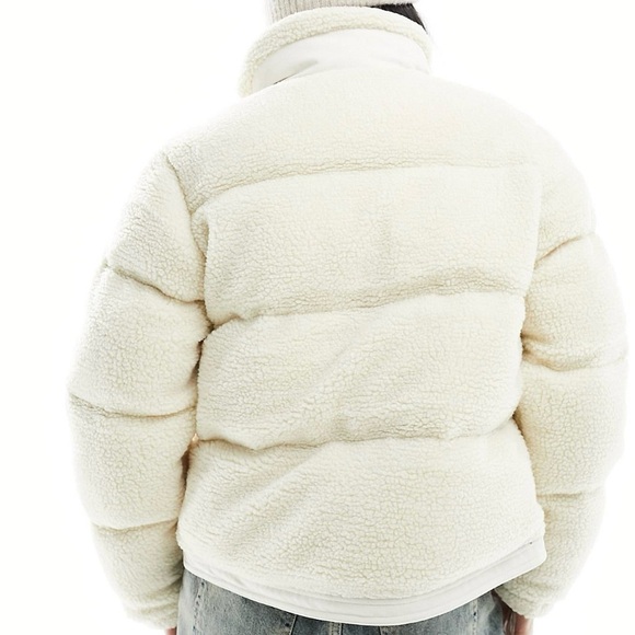 Dickies Cream Teddy Puffer Jacket - Picture 2 of 10